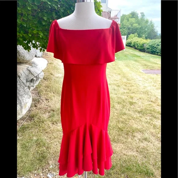 Boston Proper Red Maxi Dress - Picture 2 of 16
